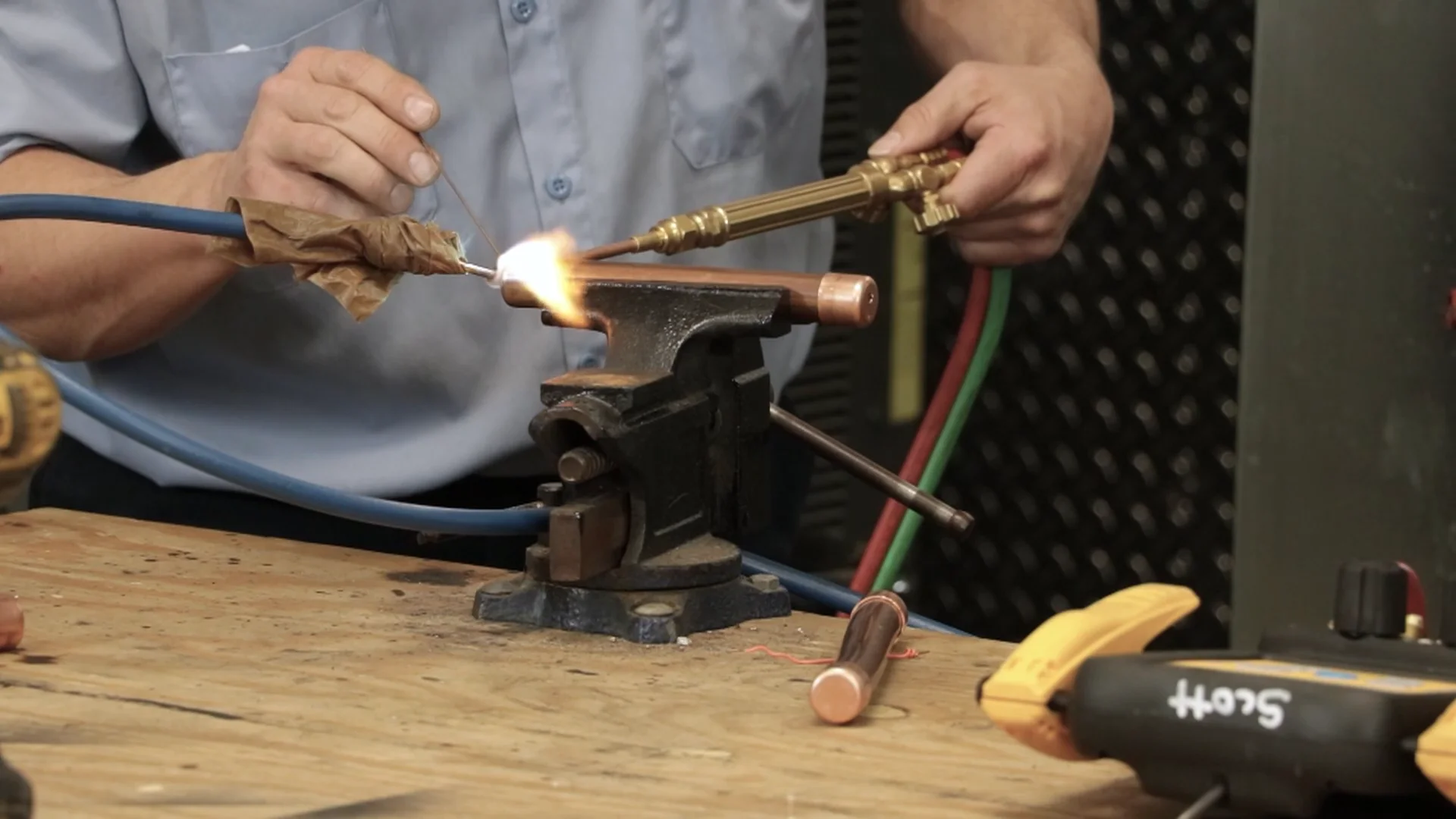 جوش کاری لوله‌های مسی کولرگازی