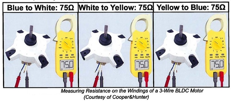 خرابی موتور بلوور فن BLDC سه سیمه
